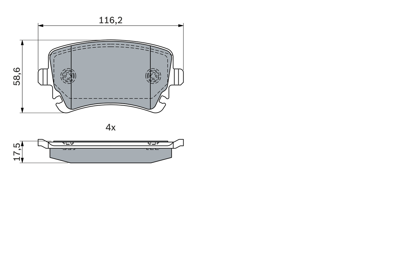 Set placute frana,frana disc 0 986 424 056 BOSCH