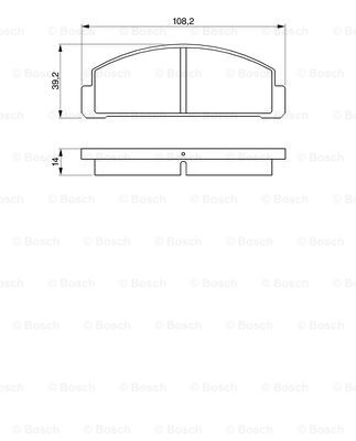 set placute frana,frana disc 0 986 424 058 BOSCH