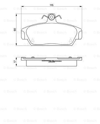 set placute frana,frana disc 0 986 424 092 BOSCH