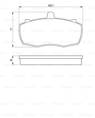 set placute frana,frana disc 0 986 424 113 BOSCH