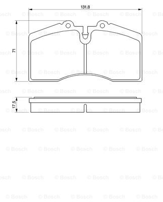 set placute frana,frana disc 0 986 424 119 BOSCH