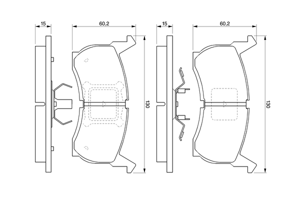 set placute frana,frana disc 0 986 424 142 BOSCH