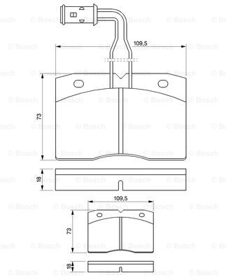 set placute frana,frana disc 0 986 424 145 BOSCH