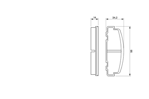 set placute frana,frana disc 0 986 424 181 BOSCH