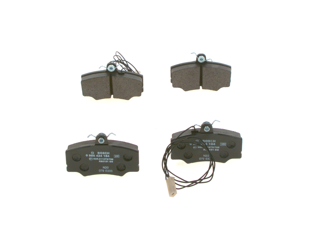 set placute frana,frana disc 0 986 424 184 BOSCH