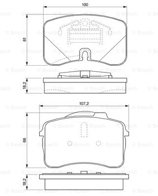 set placute frana,frana disc 0 986 424 191 BOSCH