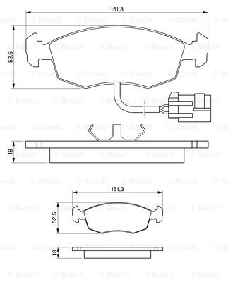 set placute frana,frana disc 0 986 424 237 BOSCH