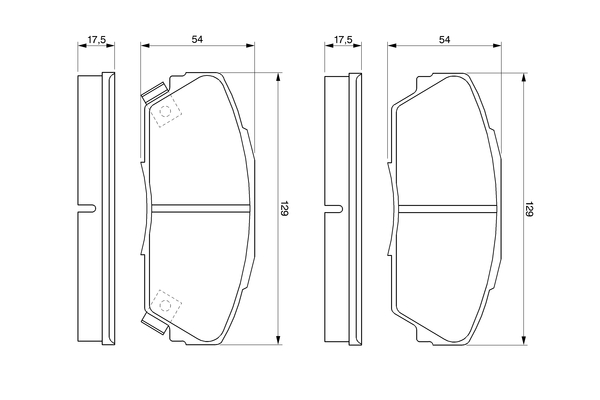 set placute frana,frana disc 0 986 424 260 BOSCH