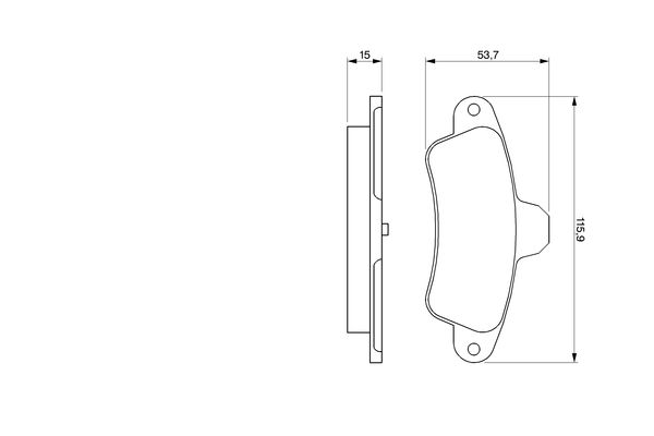 Set placute frana,frana disc 0 986 424 277 BOSCH