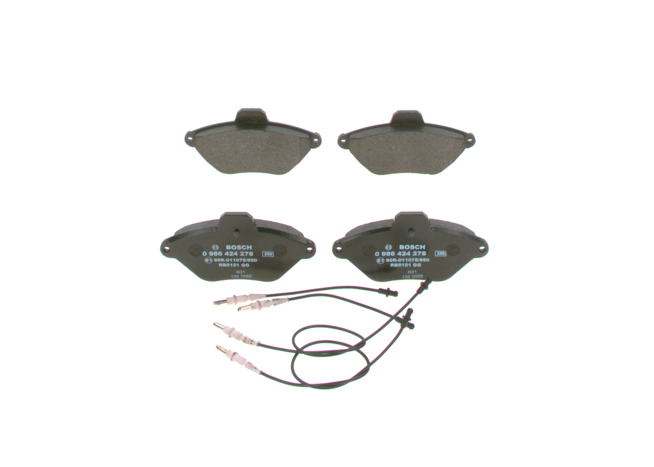 set placute frana,frana disc 0 986 424 278 BOSCH