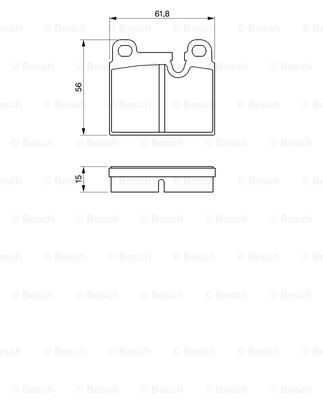 set placute frana,frana disc 0 986 424 283 BOSCH