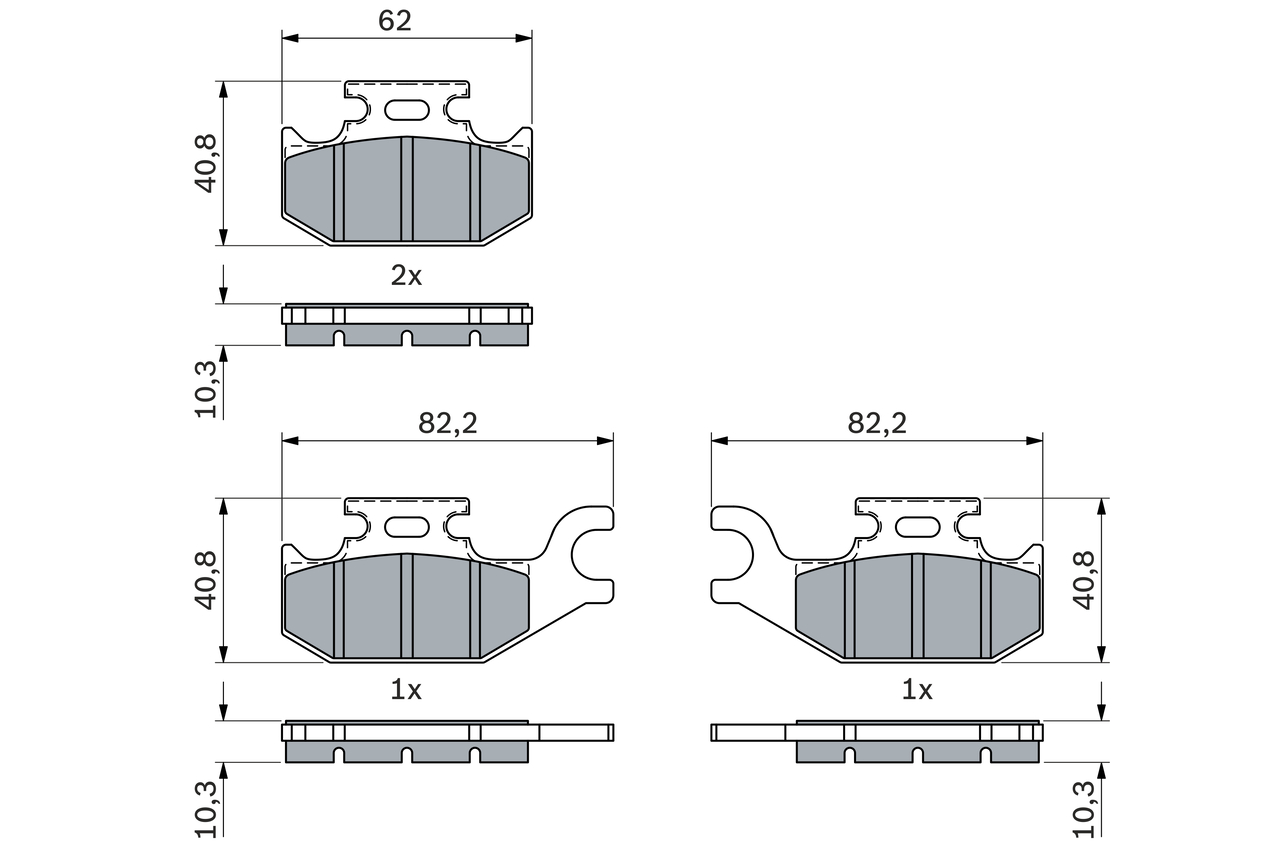 Set placute frana,frana disc 0 986 424 293 BOSCH