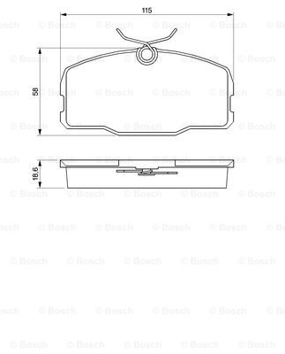 set placute frana,frana disc 0 986 424 380 BOSCH