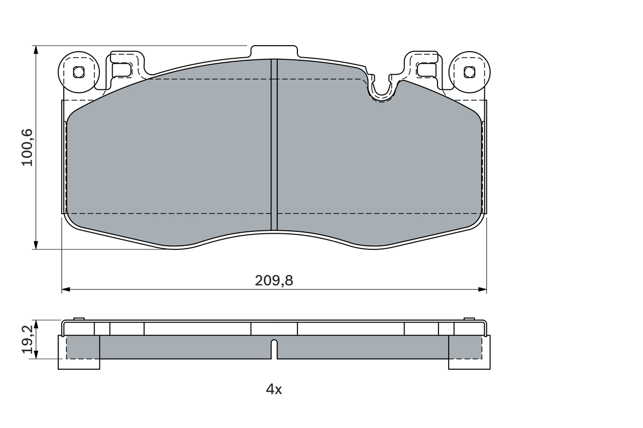 Set placute frana,frana disc 0 986 424 387 BOSCH