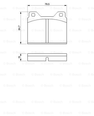 set placute frana,frana disc 0 986 424 419 BOSCH