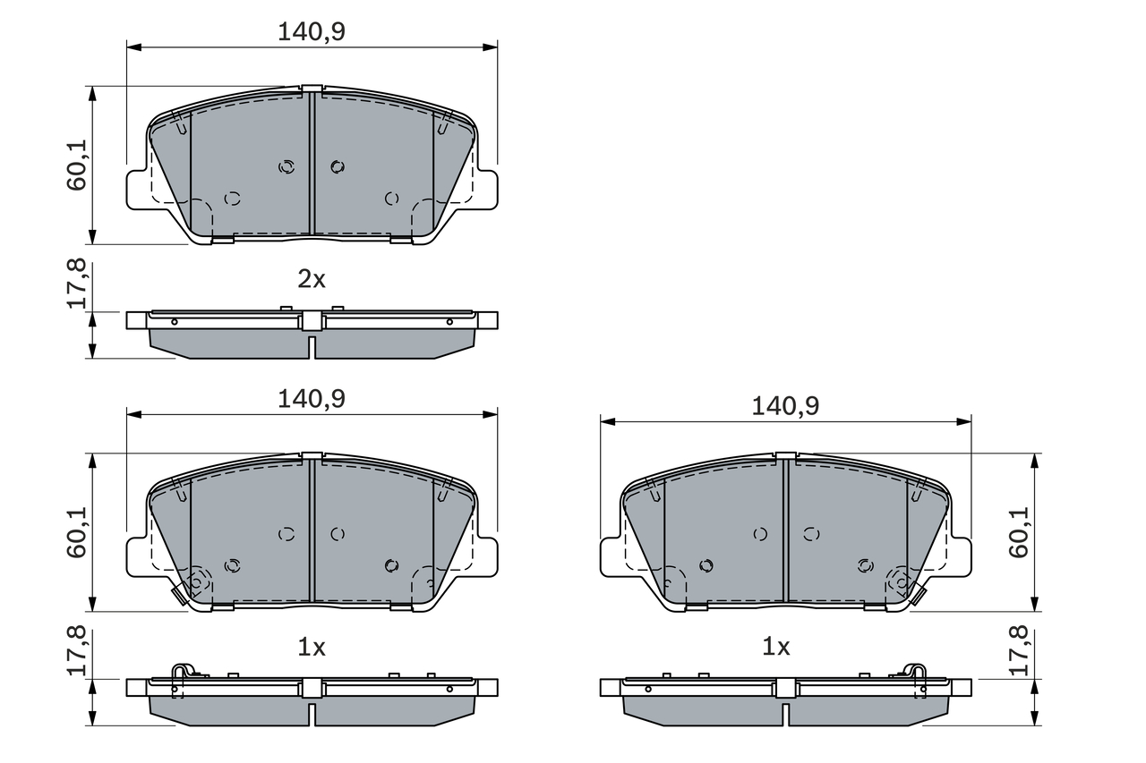 Set placute frana,frana disc 0 986 424 491 BOSCH