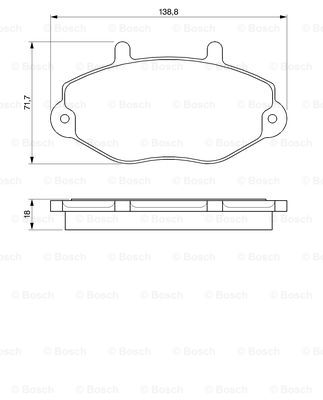 set placute frana,frana disc 0 986 424 492 BOSCH