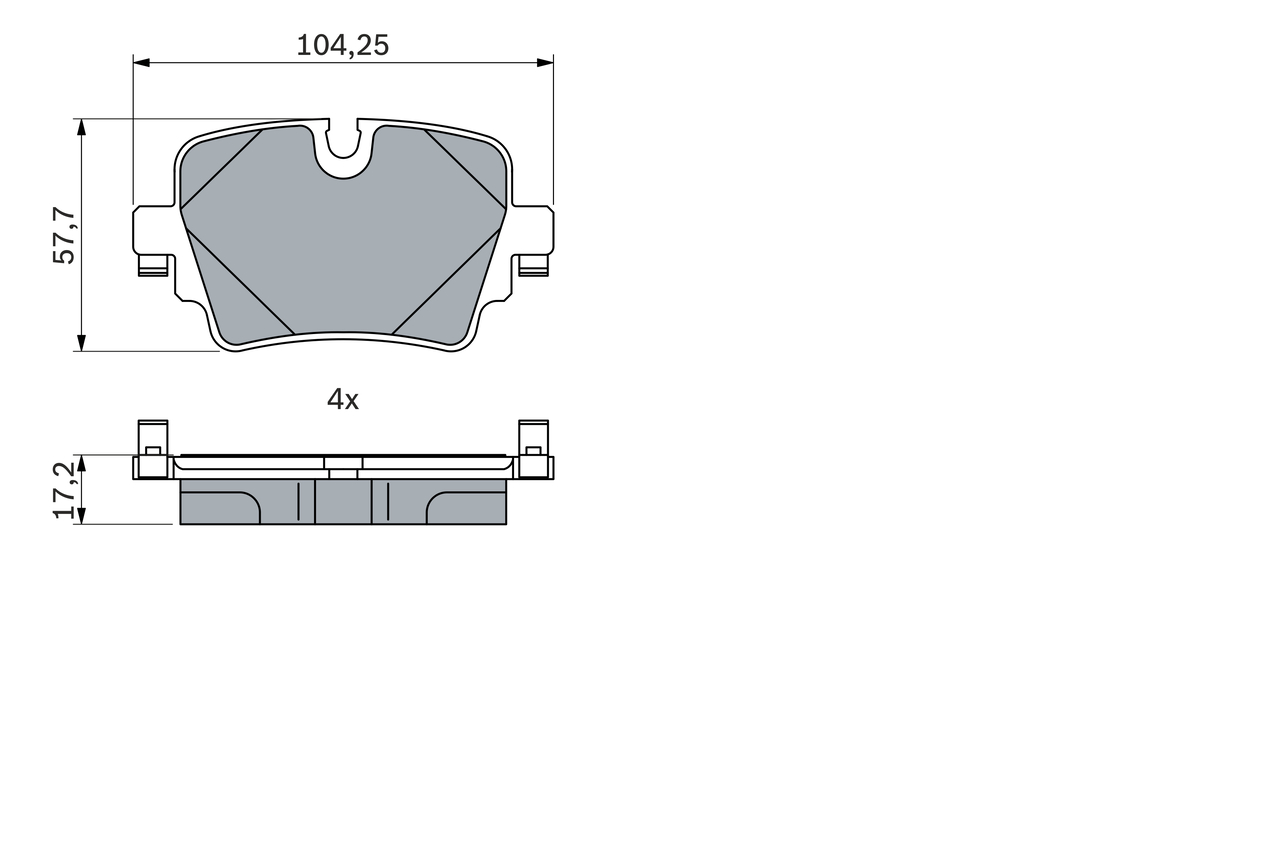 Set placute frana,frana disc 0 986 424 623 BOSCH