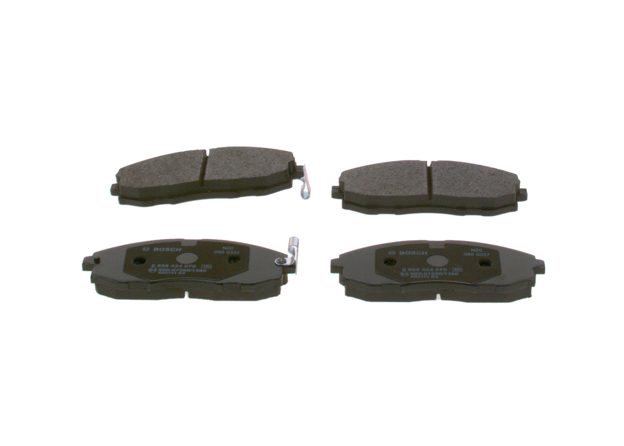 set placute frana,frana disc 0 986 424 670 BOSCH