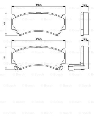 set placute frana,frana disc 0 986 424 732 BOSCH