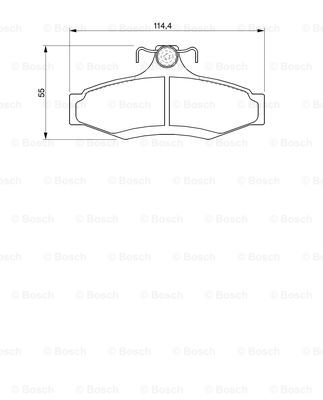 set placute frana,frana disc 0 986 424 757 BOSCH