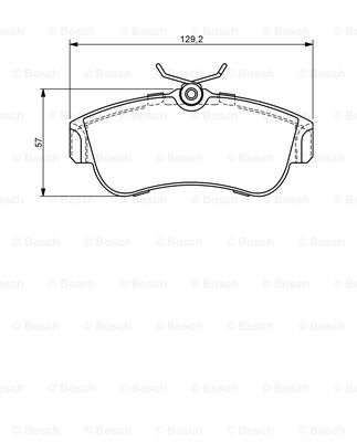 set placute frana,frana disc 0 986 424 826 BOSCH