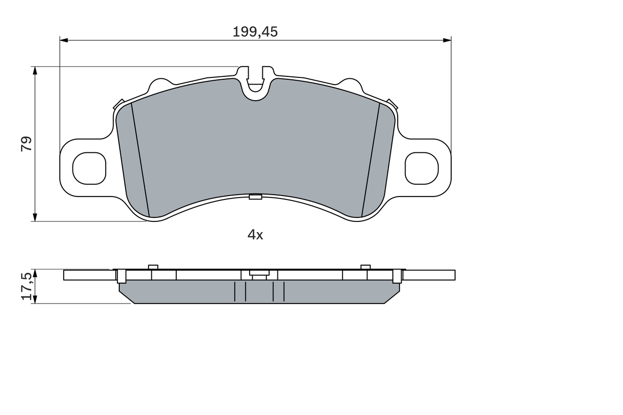 Set placute frana,frana disc 0 986 424 847 BOSCH