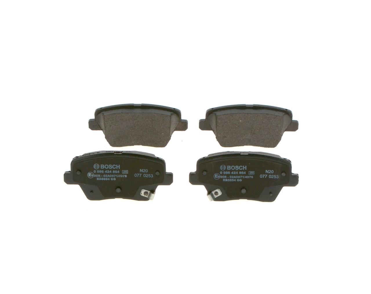 Set placute frana,frana disc 0 986 424 864 BOSCH