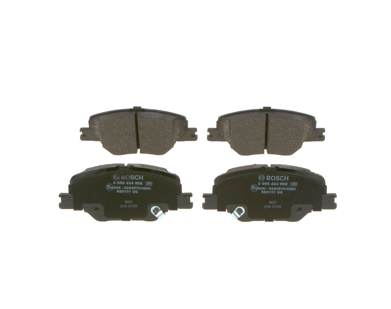 Set placute frana,frana disc 0 986 424 868 BOSCH