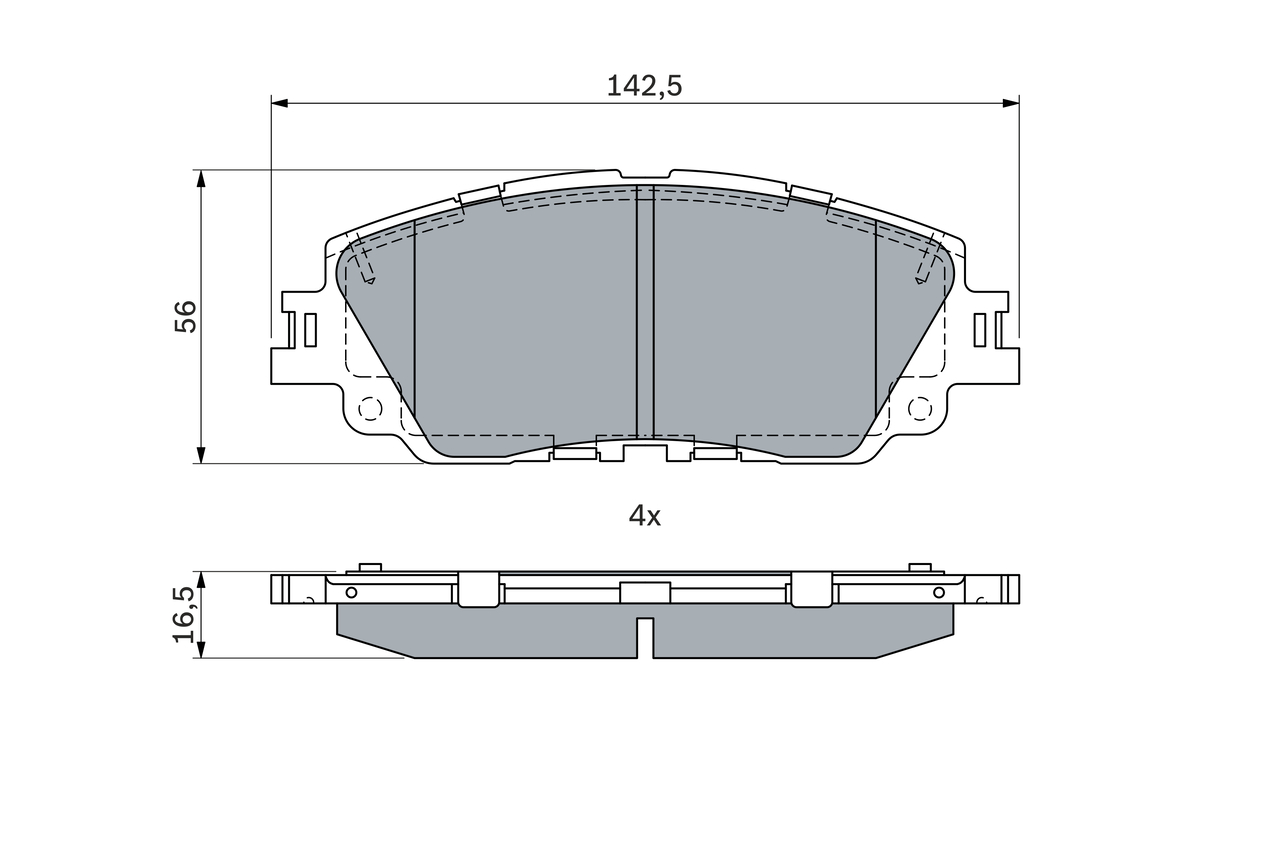 Set placute frana,frana disc 0 986 424 899 BOSCH