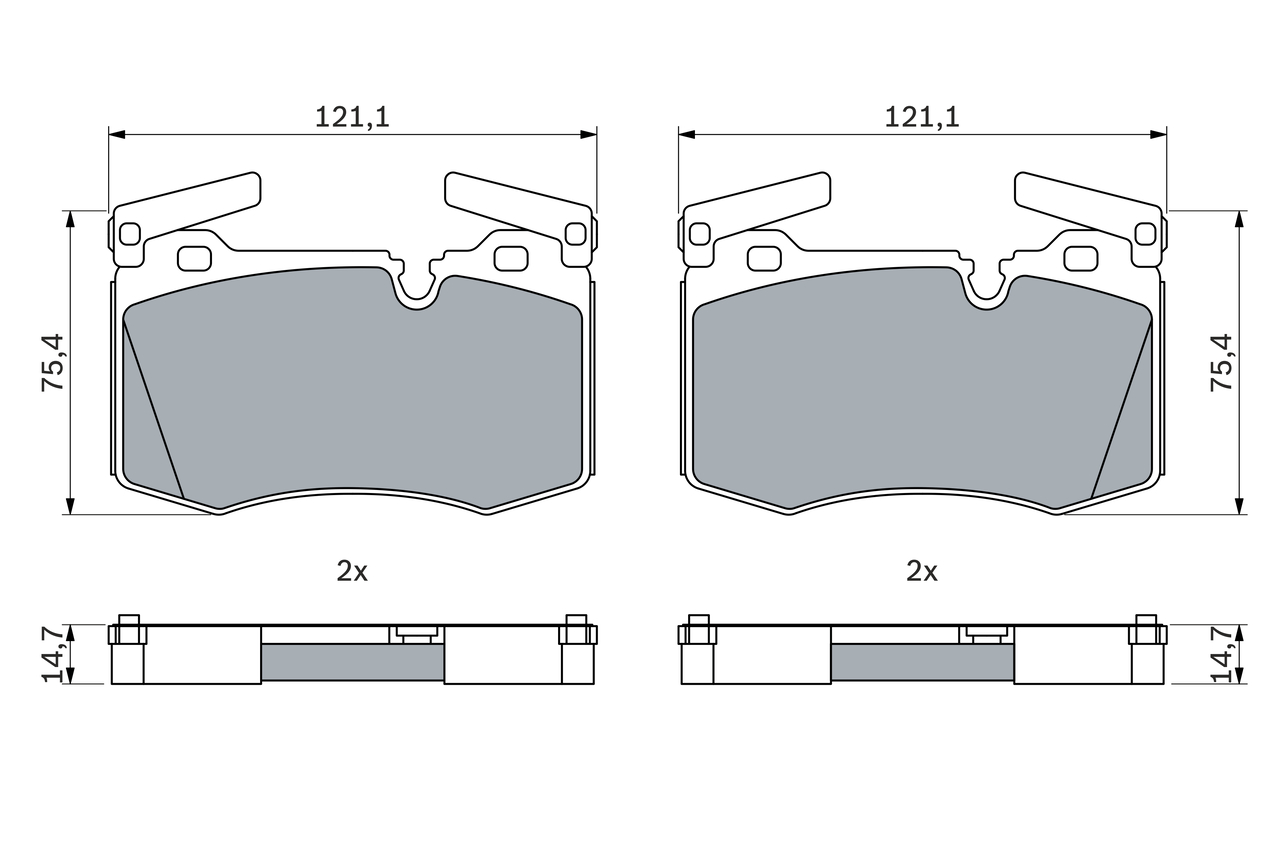 Set placute frana,frana disc 0 986 424 918 BOSCH