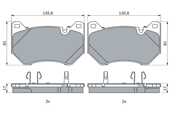 Set placute frana,frana disc 0 986 424 965 BOSCH