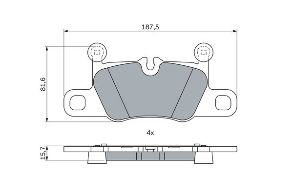 Set placute frana,frana disc 0 986 424 971 BOSCH