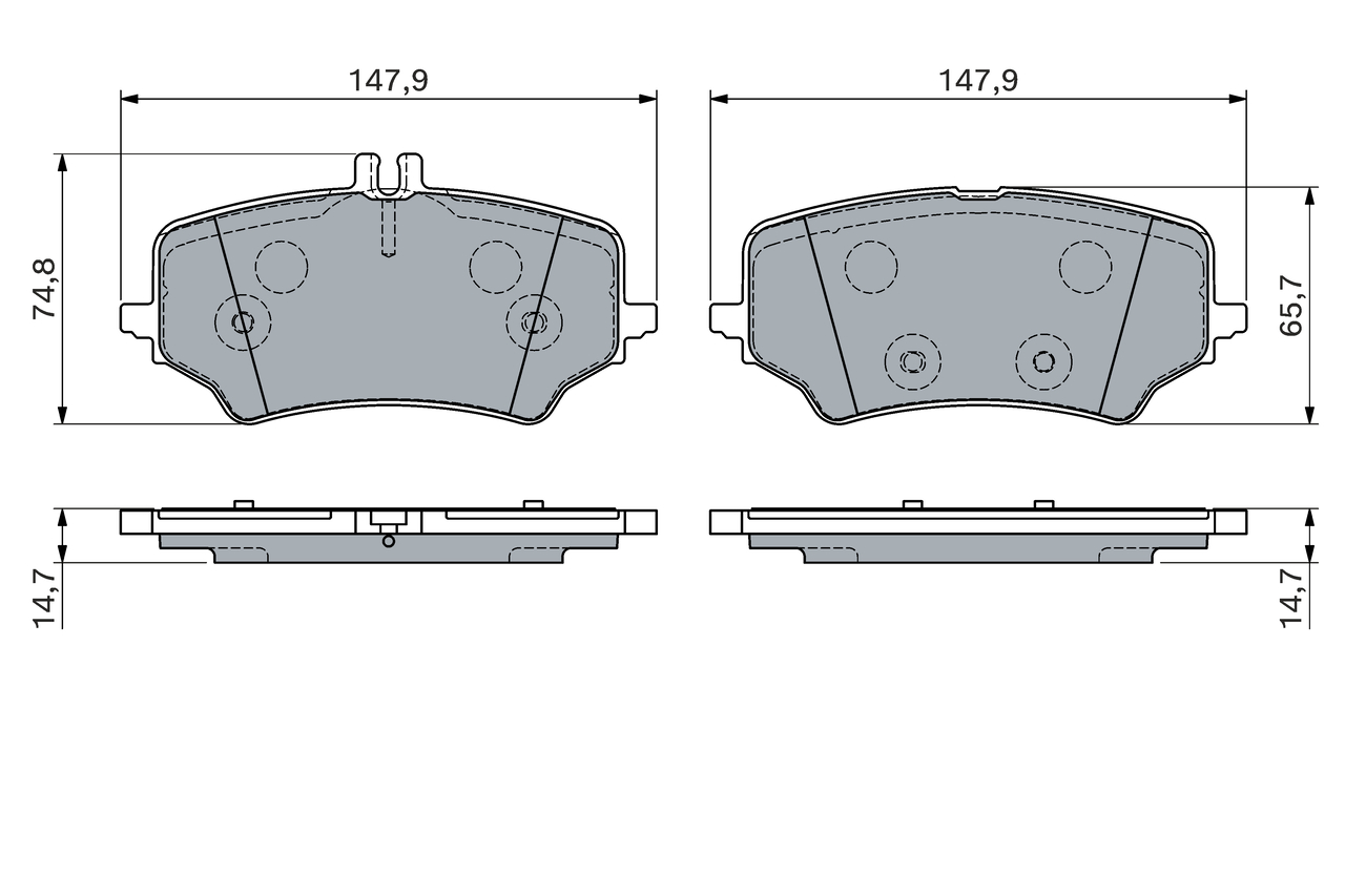 Set placute frana,frana disc 0 986 460 167 BOSCH