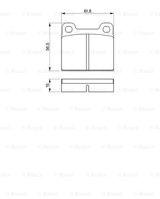 set placute frana,frana disc 0 986 460 346 BOSCH