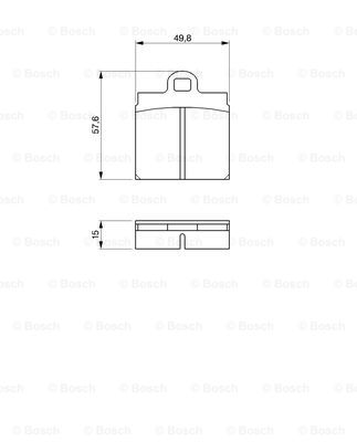 set placute frana,frana disc 0 986 460 701 BOSCH