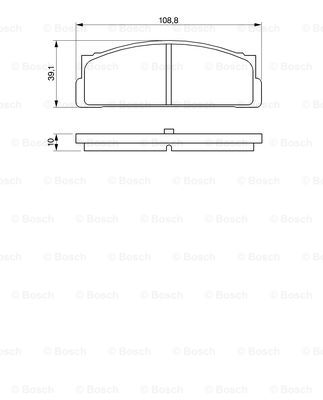 set placute frana,frana disc 0 986 460 741 BOSCH