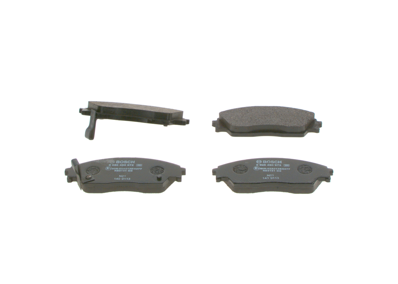 set placute frana,frana disc 0 986 460 972 BOSCH