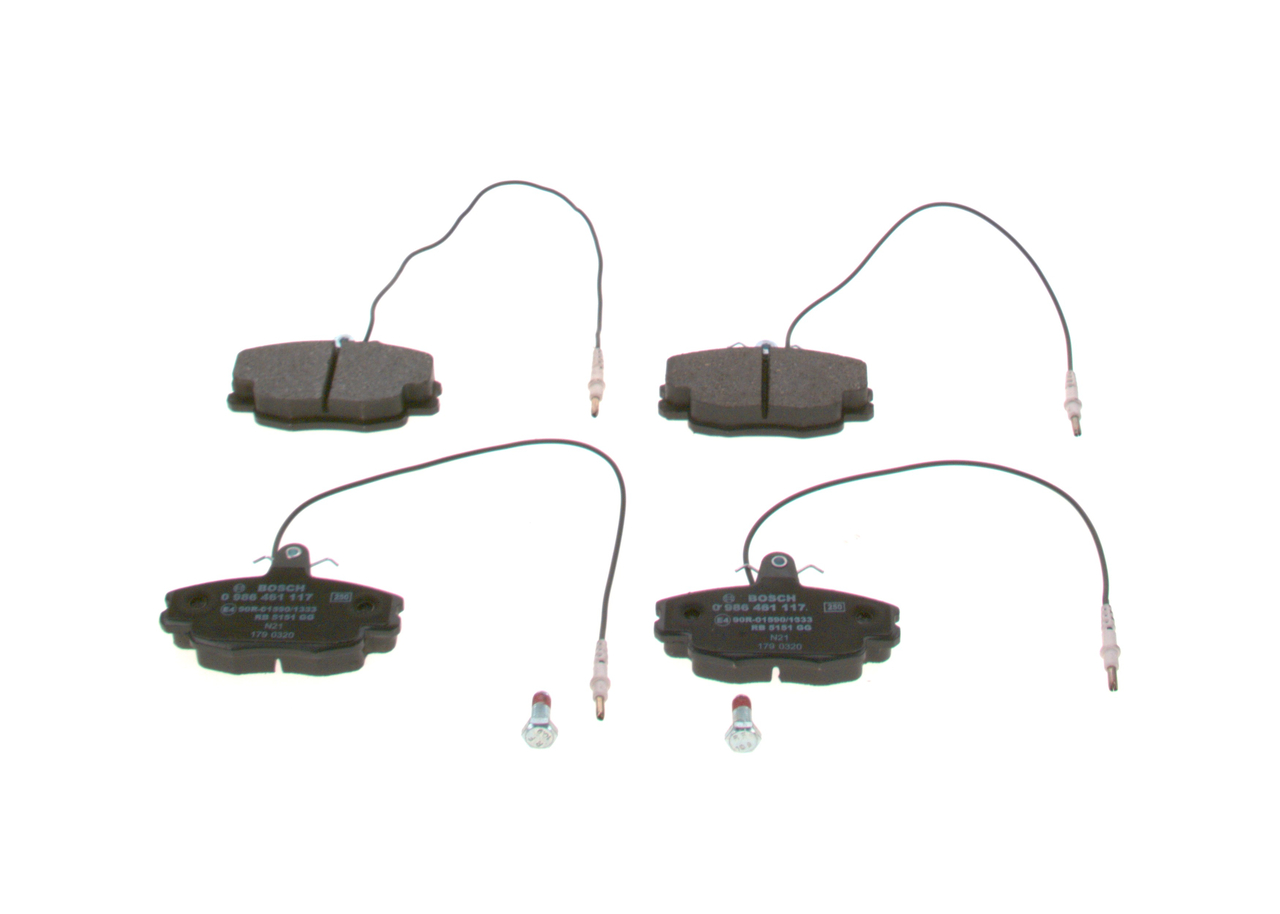 set placute frana,frana disc 0 986 461 117 BOSCH