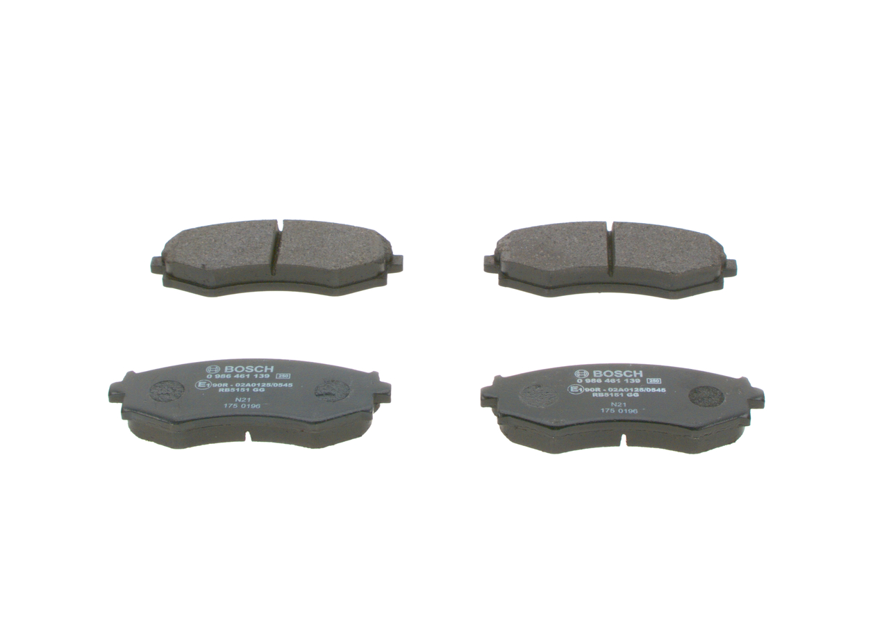 set placute frana,frana disc 0 986 461 139 BOSCH