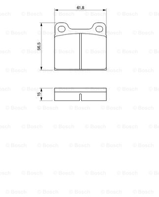 set placute frana,frana disc 0 986 461 731 BOSCH