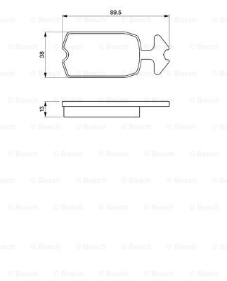 set placute frana,frana disc 0 986 462 072 BOSCH