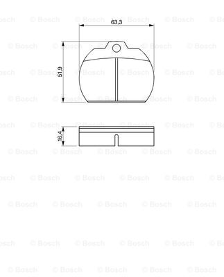 set placute frana,frana disc 0 986 462 861 BOSCH