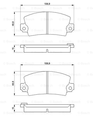 set placute frana,frana disc 0 986 463 473 BOSCH