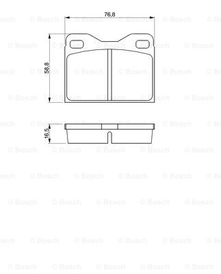 set placute frana,frana disc 0 986 463 736 BOSCH