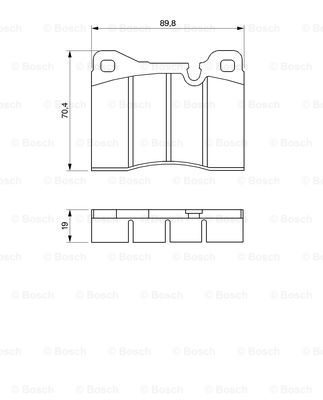 set placute frana,frana disc 0 986 464 372 BOSCH