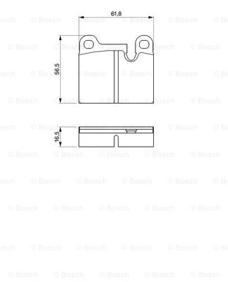 set placute frana,frana disc 0 986 464 671 BOSCH