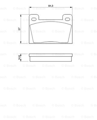 set placute frana,frana disc 0 986 465 610 BOSCH