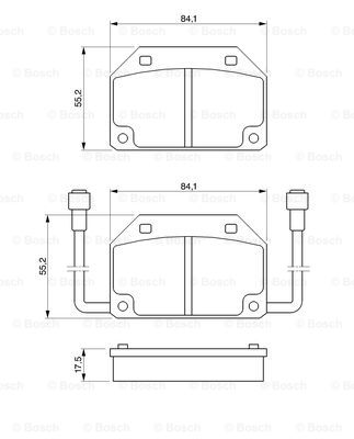 set placute frana,frana disc 0 986 465 733 BOSCH