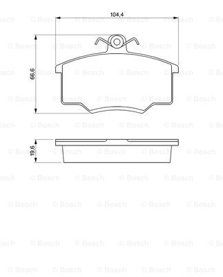 set placute frana,frana disc 0 986 465 744 BOSCH